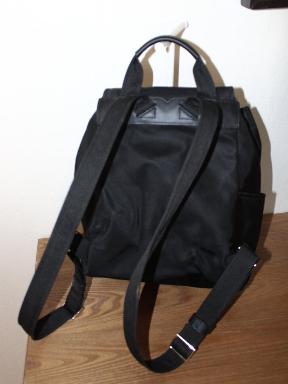 Kate Spade Carley Black Nylon Flap Backpack - Picture 4 of 8